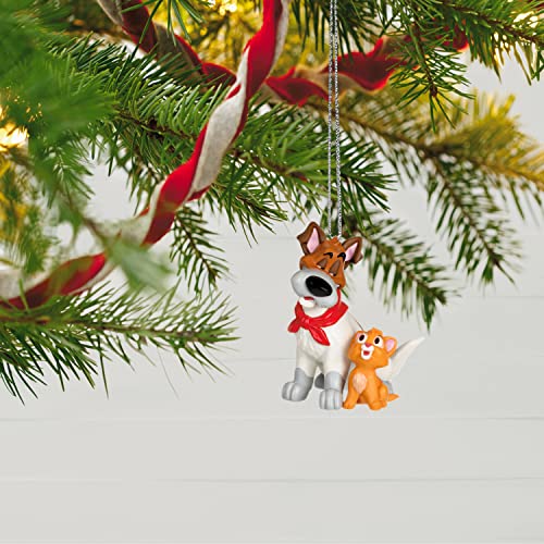 Hallmark Keepsake Christmas Ornament 2023, Disney Oliver and Company 35th Anniversary Oliver and Dodger, Gifts for Disney Fans