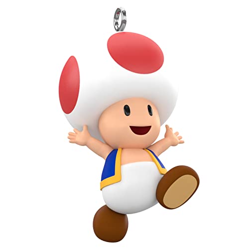 Hallmark Keepsake 0.96" Miniature Christmas Ornament 2023, Nintendo Super Mario Toad Mini, Gifts for Gamers