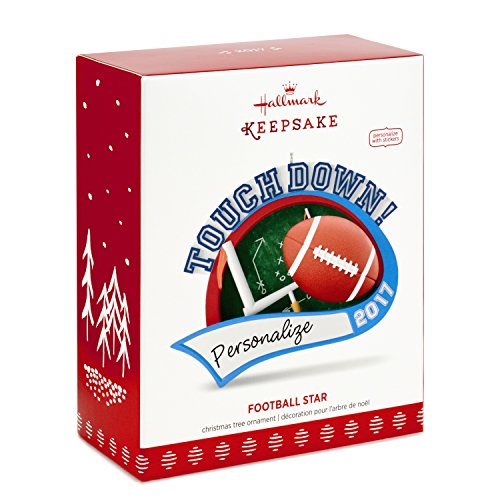 Hallmark Keepsake 2017 Football Star Personalization Dated Christmas Ornament