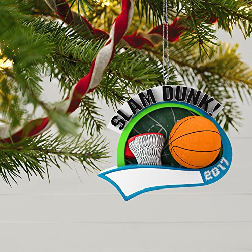 Hallmark Keepsake 2017 Basketball Star Personalization Dated Christmas Ornament