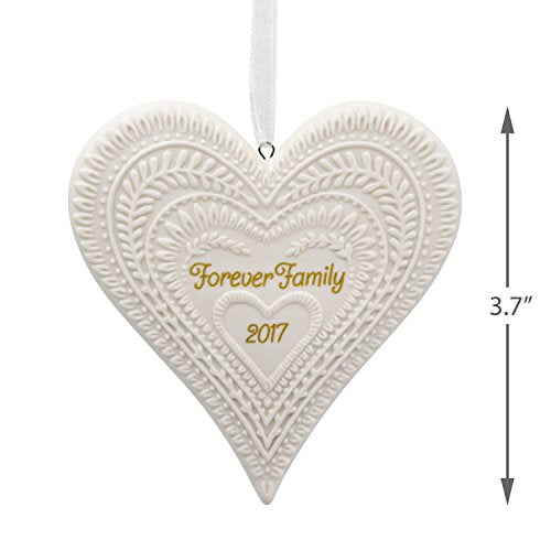 Hallmark Keepsake 2017 Forever Family Porcelain Dated Christmas Ornament