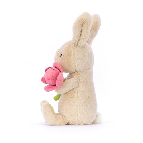 Jellycat Bonnie Bunny with Peony Stuffed Animal Plush Toy