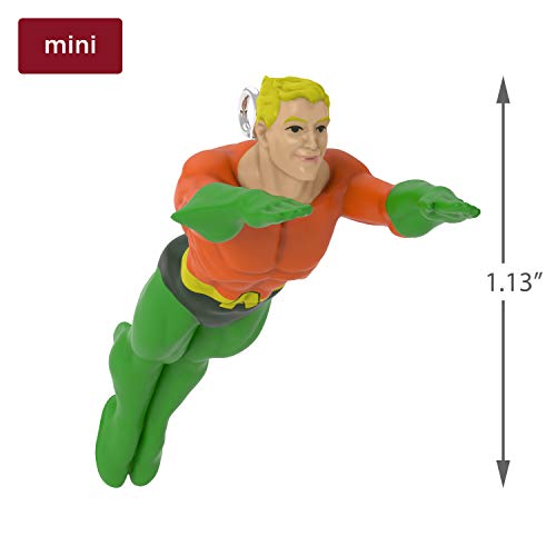 Hallmark Keepsake Mini Christmas Ornament 2019 Year Dated DC Comics Justice League Aquaman Miniature, 1.13"