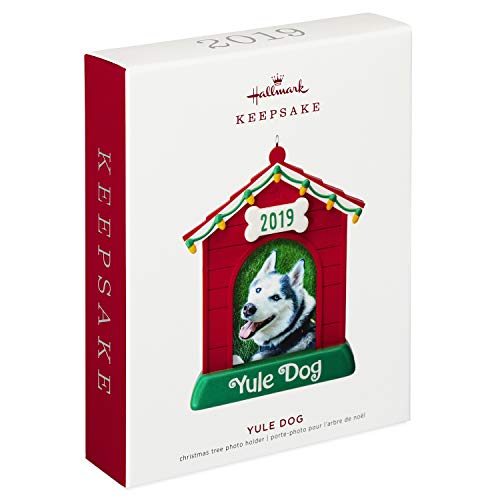 Hallmark Keepsake Christmas Ornament 2019 Year Dated Yule Dog House Photo Frame