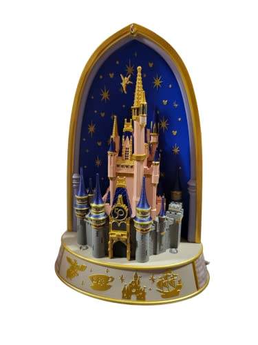 Hallmark Keepsake 2022 Walt Disney World The World's Most Magical Celebration 50th Anniversary Musical Ornament with Lights and Sound. Cinderella's Castle.