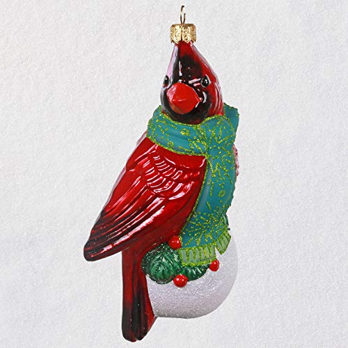 Hallmark Keepsake Christmas Ornament 2020, Regal Red Bird Cardinal, Blown Glass