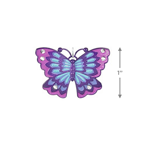 Hallmark Keepsake 1" Miniature Christmas Ornament, Mini Little Purple Butterfly, Gift for Her
