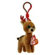 TY Holiday Baby - TINSEL the Reindeer (2017) (key clip - 3.5 inch)