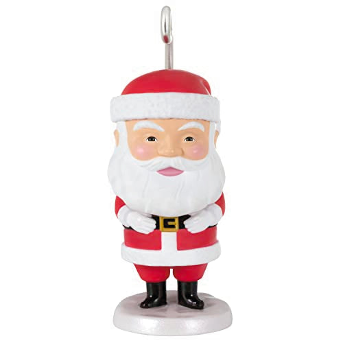 Hallmark Keepsake 1.29" Miniature Christmas Ornament 2023, Wiggly Santa Mini