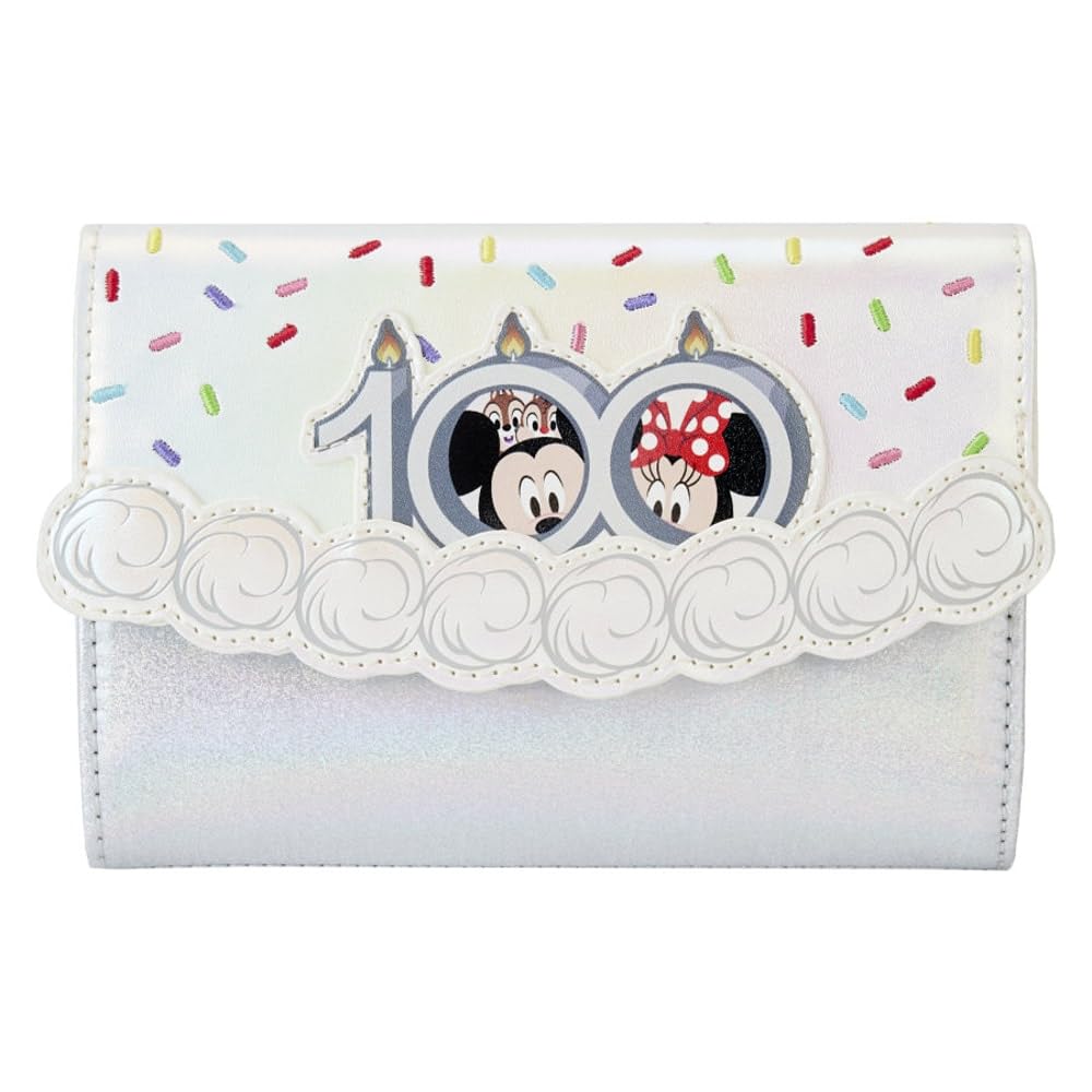 Loungefly Disney 100 Anniversary Celebration Cake Flap Wallet