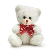 Burton & Burton 9731864 Plush White Red Bear in Display Box Plush Toys