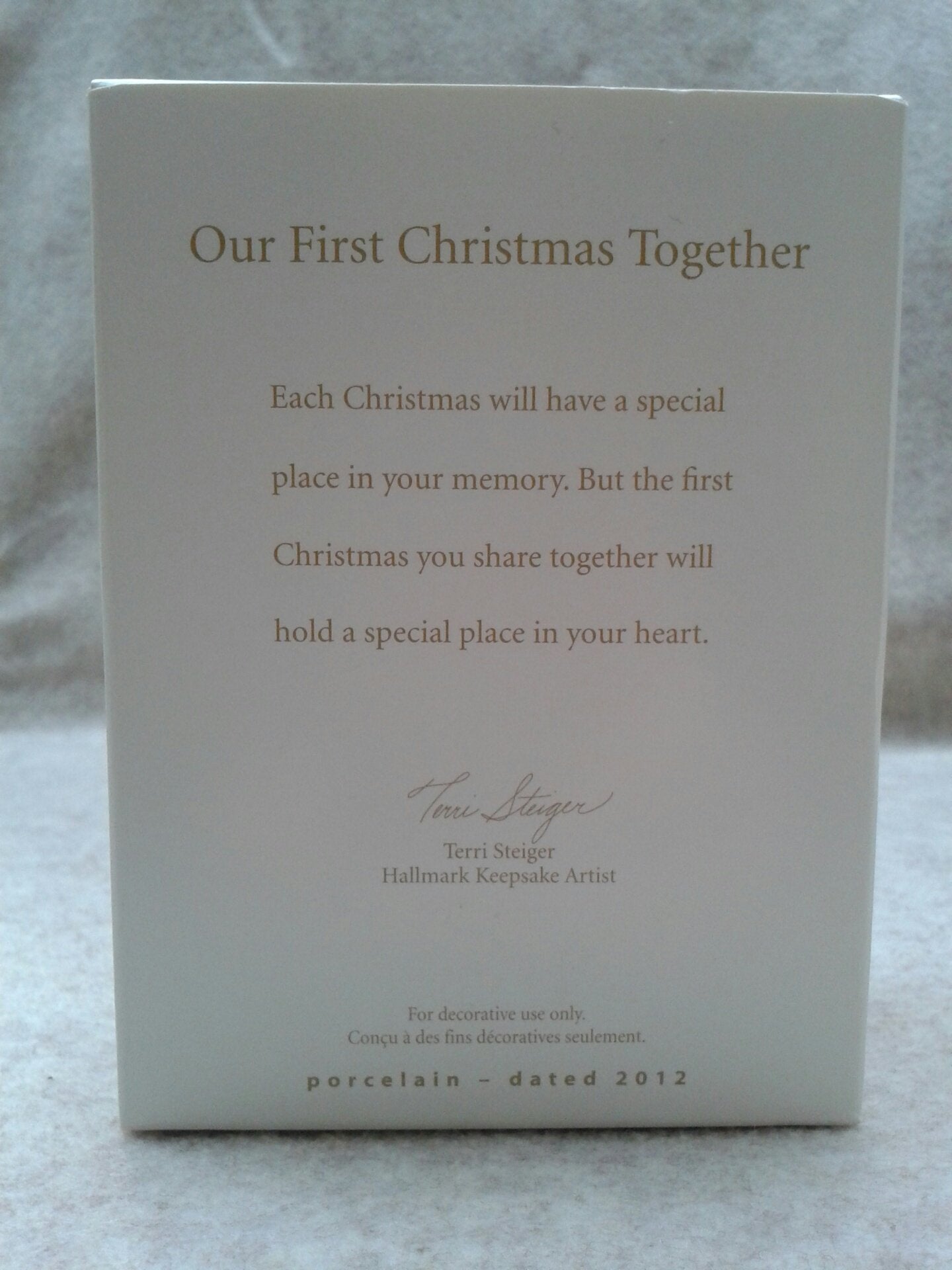 Our First Christmas Together 2012 Hallmark Ornament