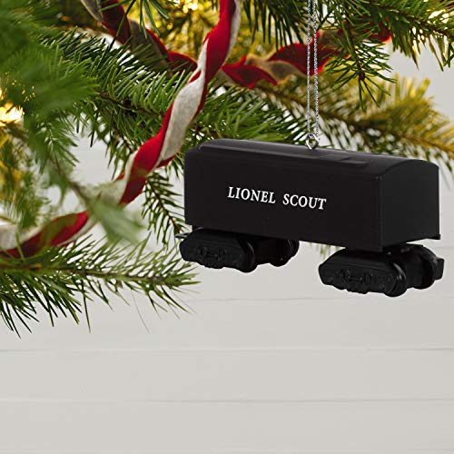 Hallmark Keepsake Christmas Ornament 2019 Year Dated Train 1001T, Metal, Lionel 101T Scout Tender