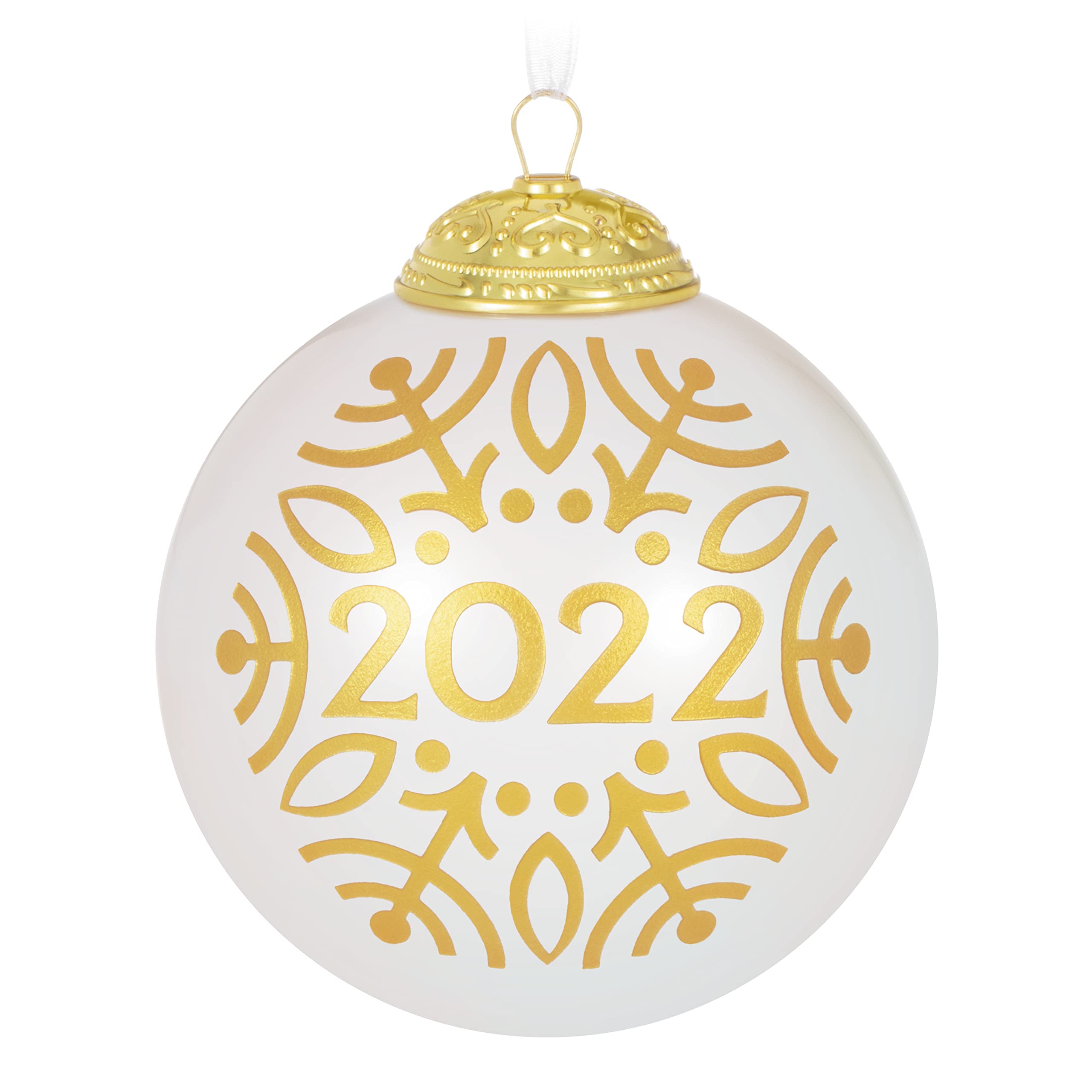 Christmas Commemorative Glass Ball Keepsake Ornament 2022