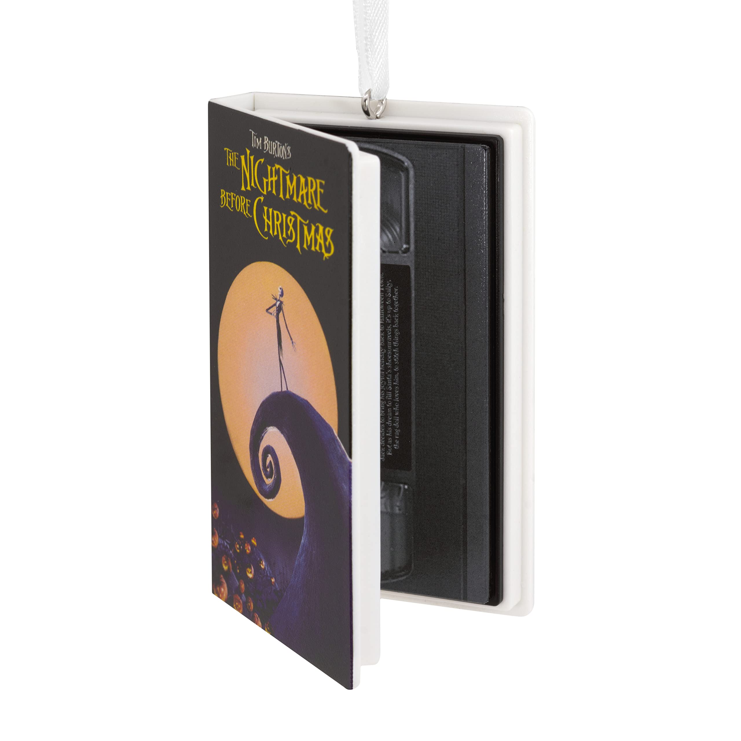 Hallmark Disney Tim Burton's The Nightmare Before Christmas Movie Retro Video Cassette Case Plastic Christmas Ornament