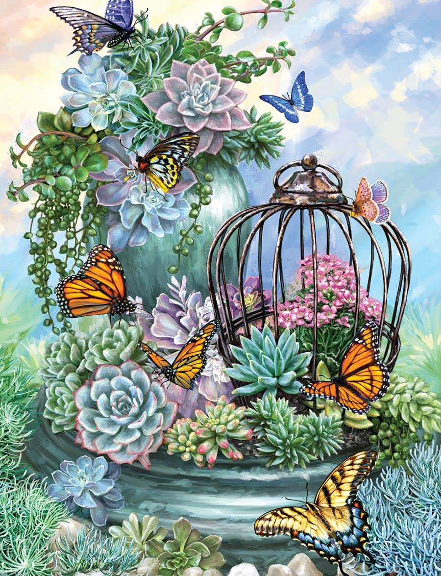 Springbok's 500 Piece Jigsaw Puzzle Butterfly Bliss - Made in USA