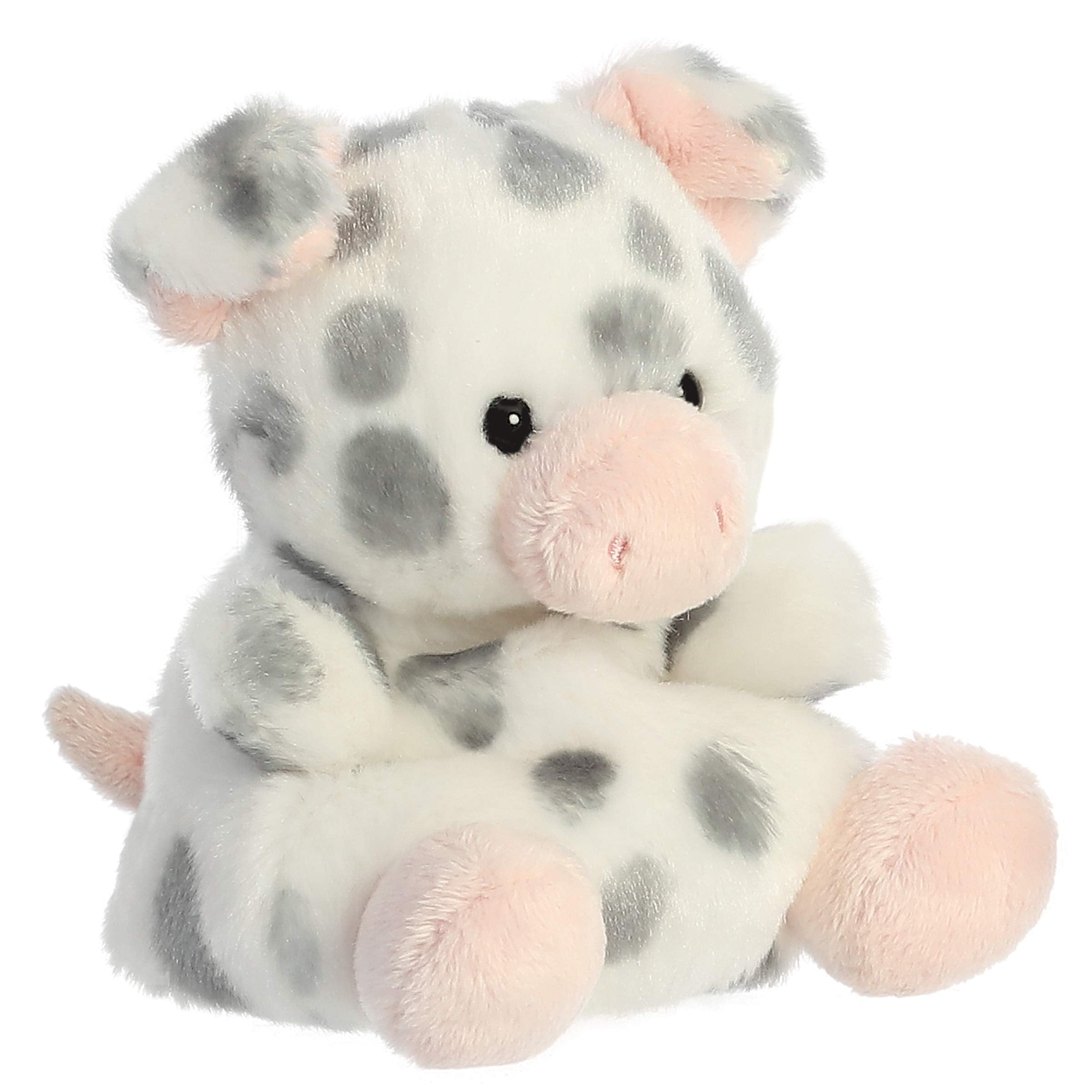 Aurora® Adorable Palm Pals™ Piggles Spotted Piglet™ Stuffed Animal - Pocket-Sized Play - Collectable Fun - White 5 Inches
