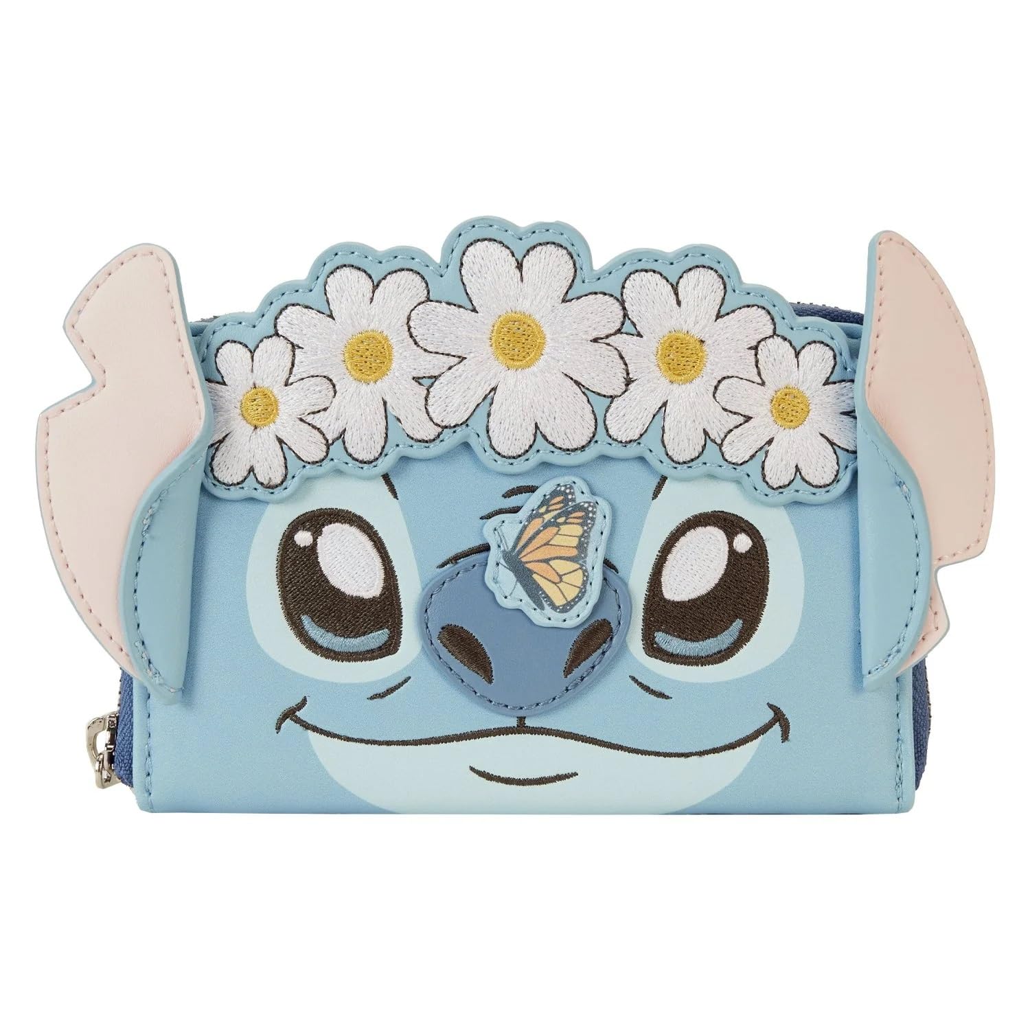 Loungefly Disney Stitch Springtime Daisy Zip Around Wallet
