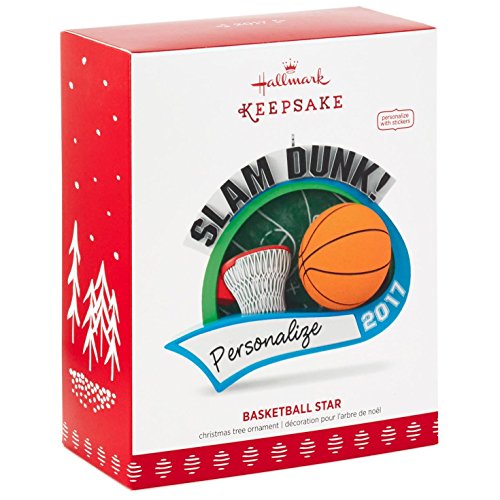 Hallmark Keepsake 2017 Basketball Star Personalization Dated Christmas Ornament