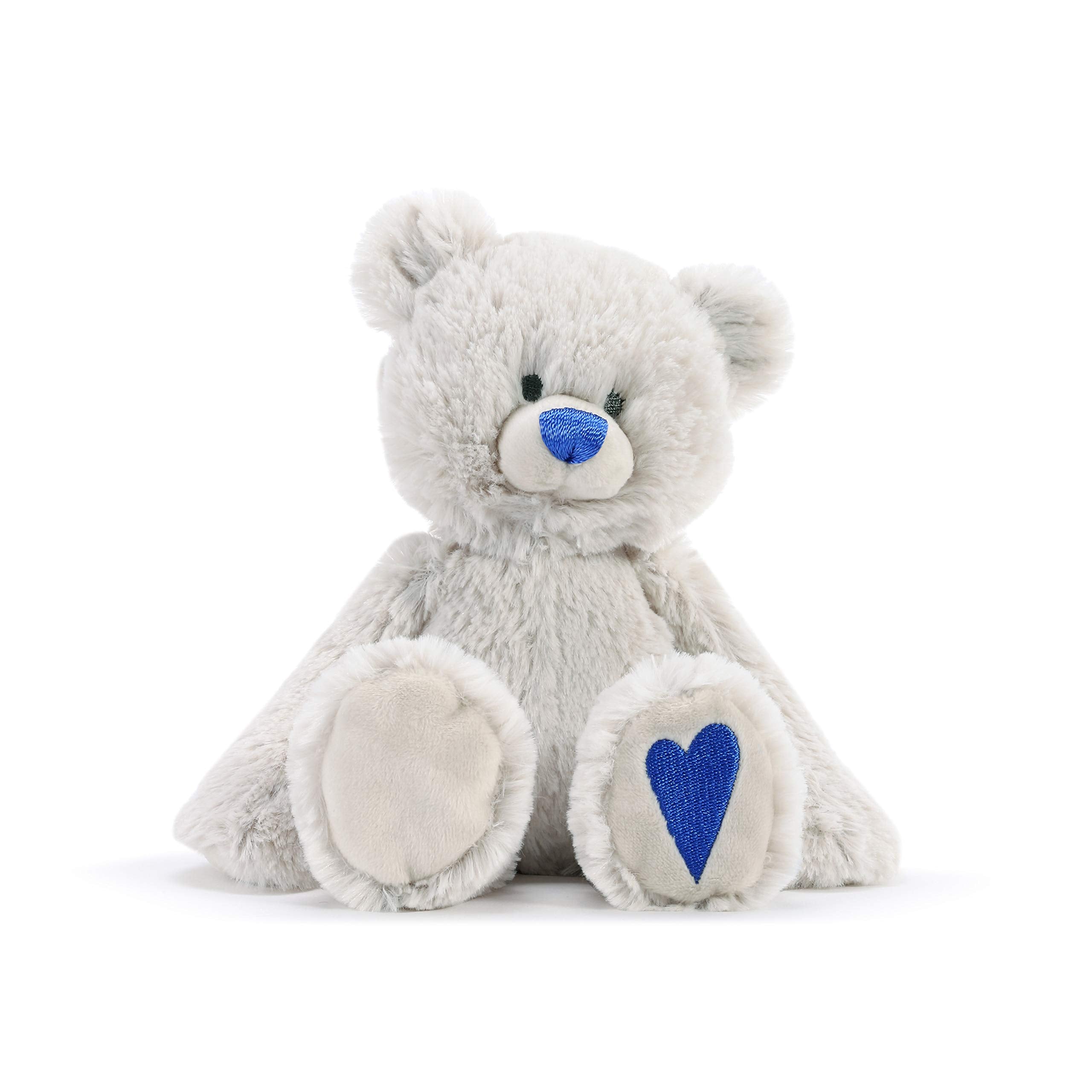 Adventurous Silver Diamond Color April Birthstone Bear