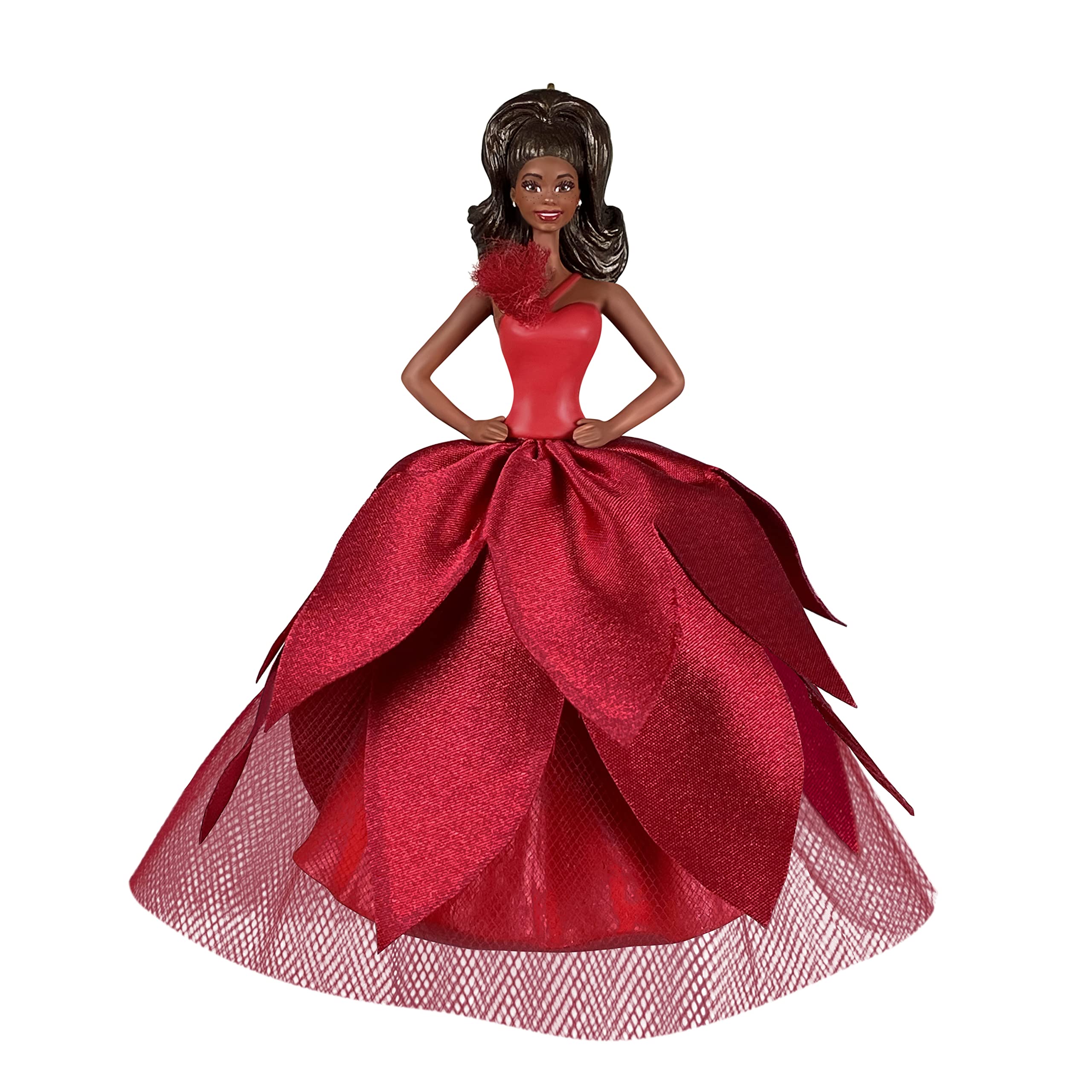 2022 Black Holiday Barbie Doll Hallmark Keepsake Christmas Ornament
