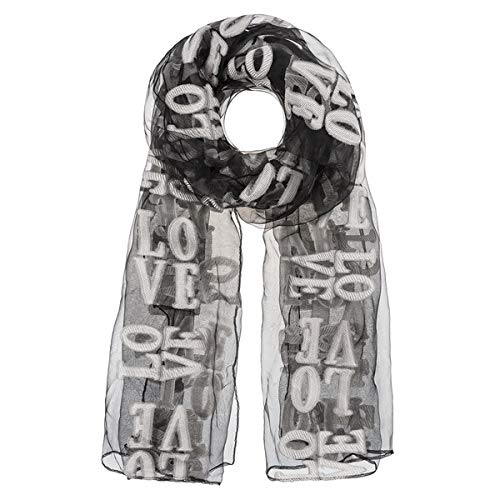 Ganz Love Scarf - Black and White