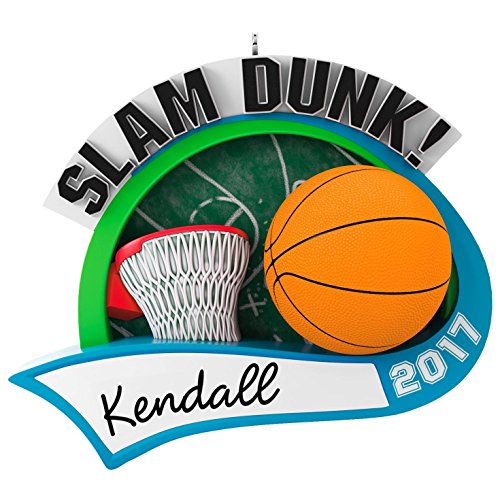 Hallmark Keepsake 2017 Basketball Star Personalization Dated Christmas Ornament