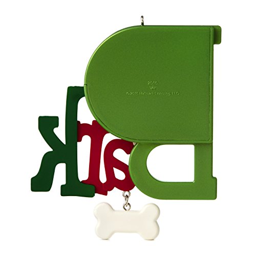 Hallmark Keepsake 2016 "Dog Bark" Dated Picture Frame Holiday Ornament