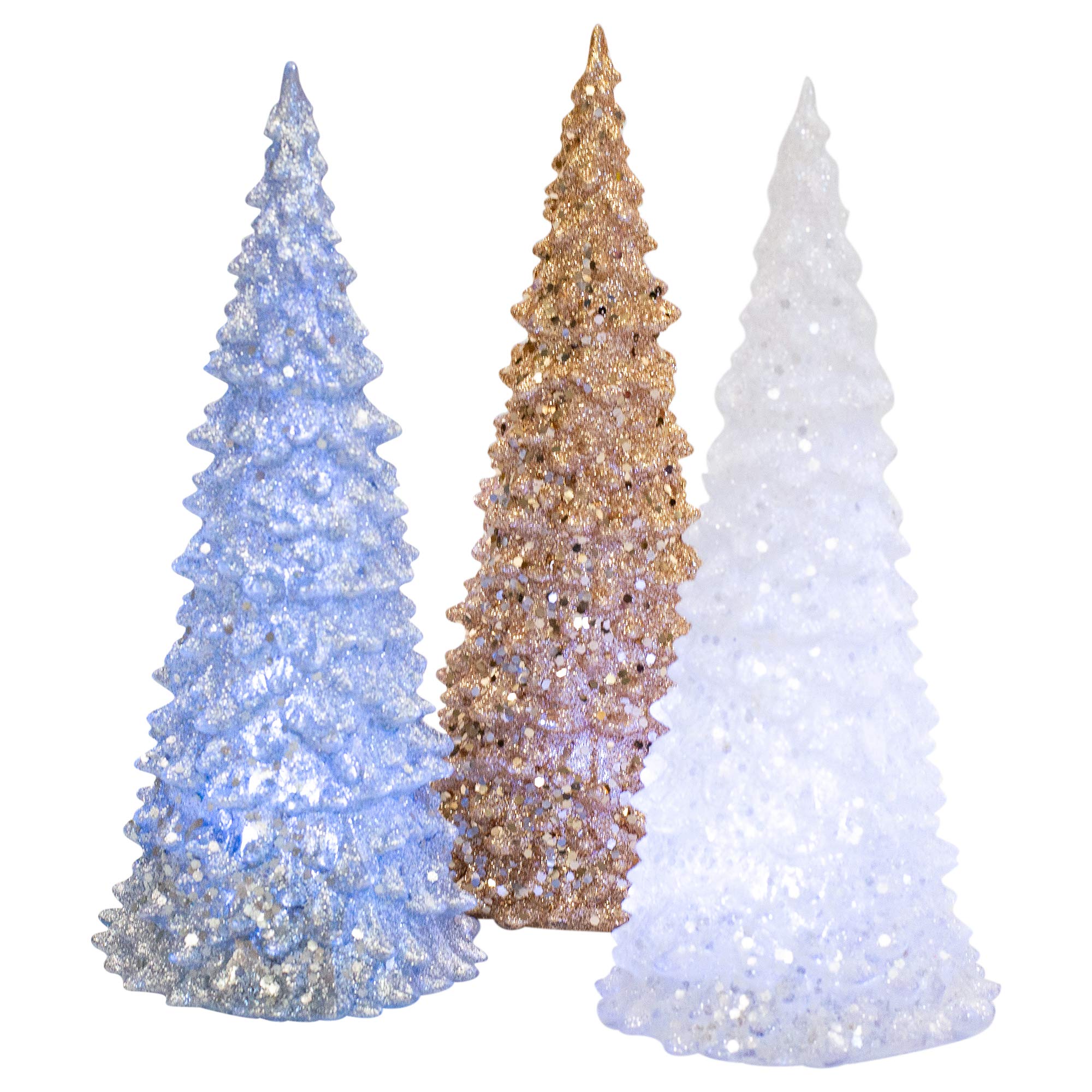 Transpac Imports, Inc. Light Up Tree Metallic Glitter