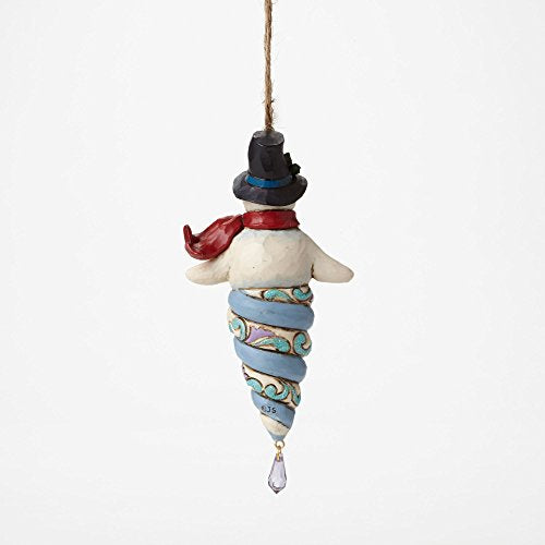 Jim Shore for Enesco Heartwood Creek Snowman Icicle Ornament, 5.in