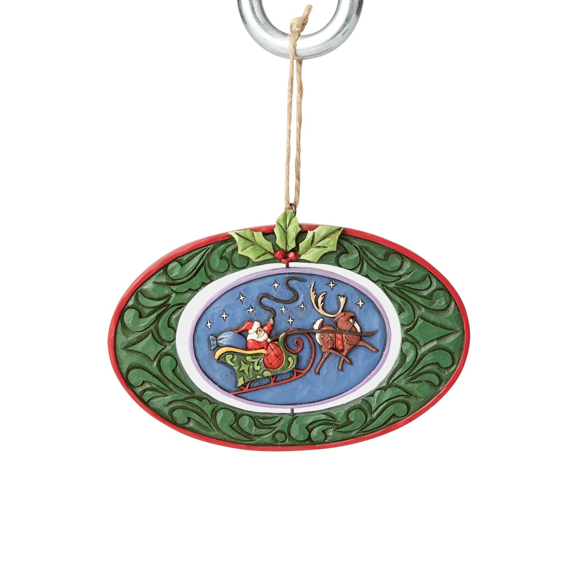 Enesco Jim Shore Heartwood Creek TWAS The Night Before Christmas Hanging Ornament