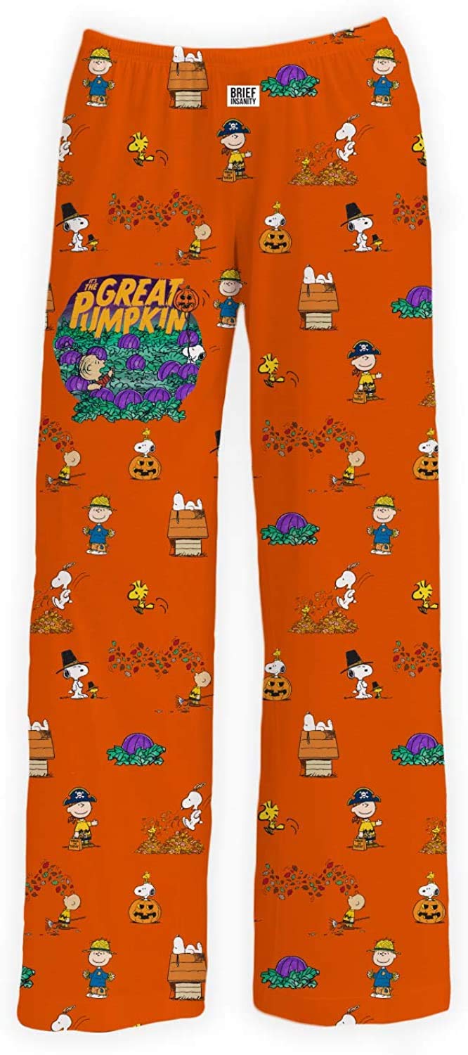 Brief Insanity Snoopy Great Pumpkin PJ Pants - Large