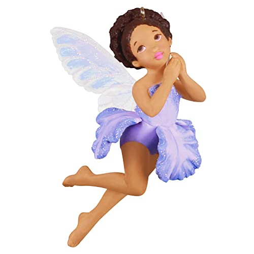 Hallmark Keepsake Plastic Christmas Ornament 2022, Fairy Messengers Iris Fairy