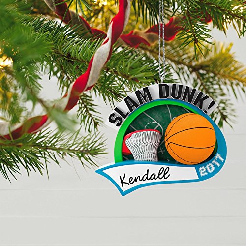 Hallmark Keepsake 2017 Basketball Star Personalization Dated Christmas Ornament