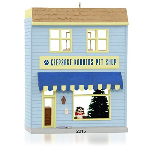 Hallmark QX9139 Keepsake Korners Pet Shop Ornament