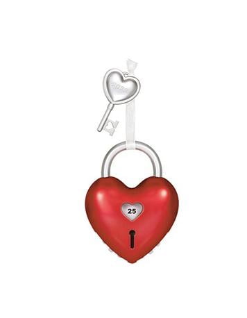 Hallmark Keepsake Christmas Ornament 2022, Our Anniversary Lock and Key, Metal