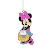 Hallmark Easter Disney Minnie with Easter Basket Metal Ornament New with Card