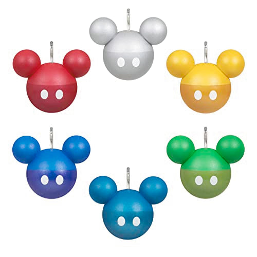 Hallmark Keepsake Miniature Christmas Ornaments 2023, Disney Mickey Mouse, Mini Set of 6, Gifts for Disney Fans