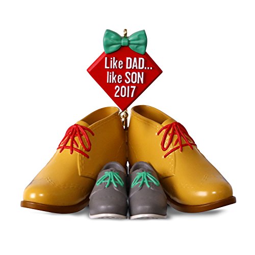 Hallmark Keepsake 2017 Dress Shoes Like Dad, Like Son Dated Christmas Ornament