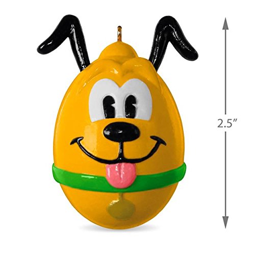 Pluto Easter Egg Porcelain Ornament