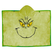 Hallmark Dr. Seuss's How the Grinch Stole Christmas Grinch Hooded Blanket New