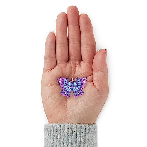Hallmark Keepsake 1" Miniature Christmas Ornament, Mini Little Purple Butterfly, Gift for Her