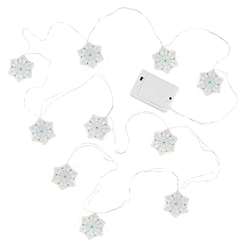Hallmark Keepsake Christmas String Lights, Snowflake 10-Light, 10'
