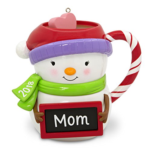 Hallmark Keepsake Christmas Ornament 2018 Year Dated, Mom Snowman Mug