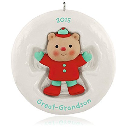 Hallmark Keepsake Ornament Great-Grandson Cute Little Bear 2015