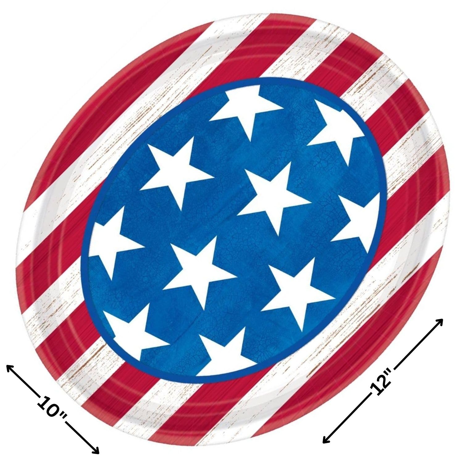 American Flag Styled Plates
