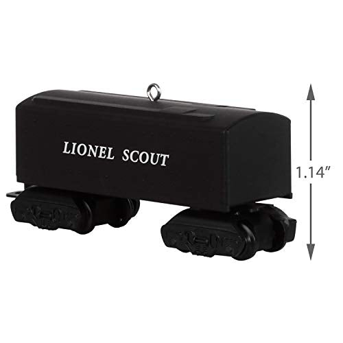 Hallmark Keepsake Christmas Ornament 2019 Year Dated Train 1001T, Metal, Lionel 101T Scout Tender