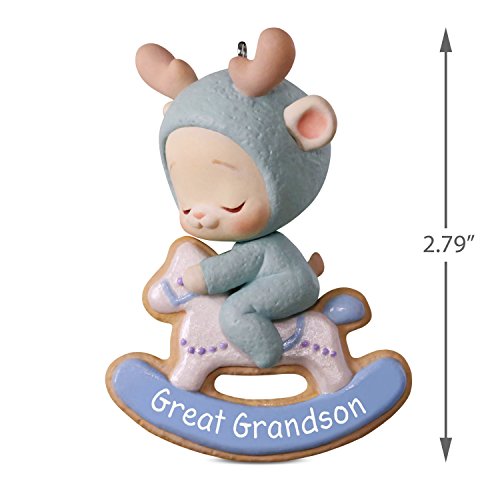 Hallmark Keepsake Christmas Ornament 2018 Year Dated, Great Grandson Bunny