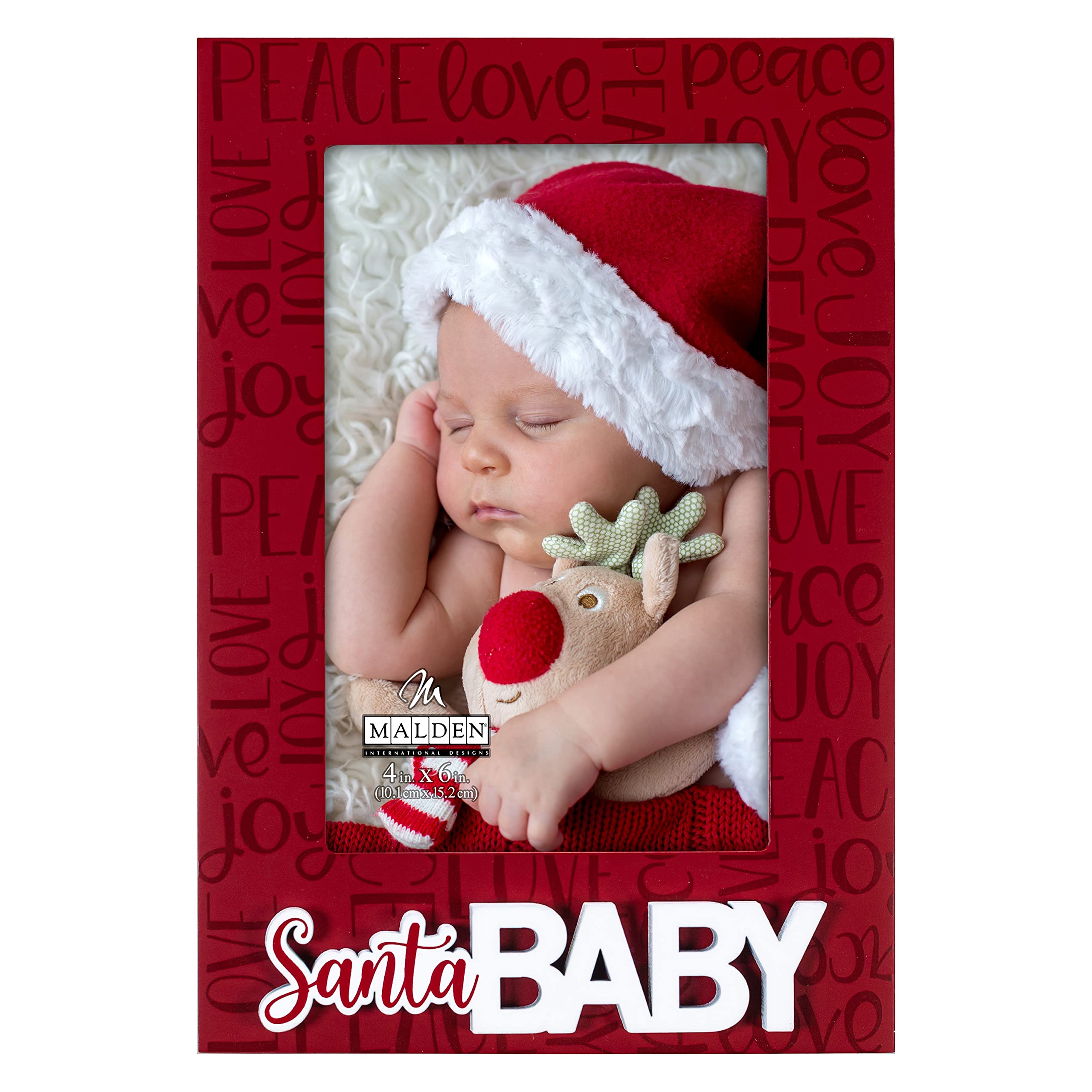 Santa Baby w/Letters Christmas 4x6 frame by Malden Design