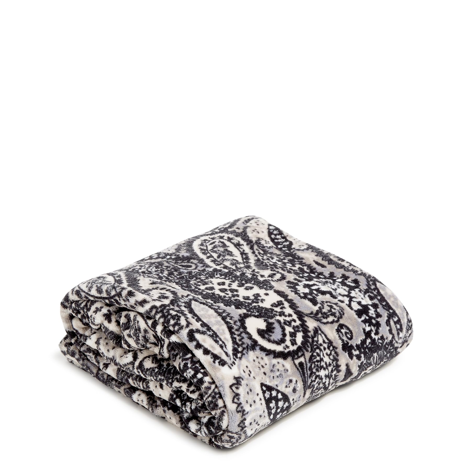 Vera Bradley Women's Fleece Plush Throw Blanket, Stratford Paisley, 80 X 50